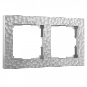 WERKEL W0022406/ Рамка на 2 поста (серебряный)