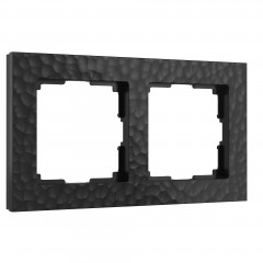 WERKEL W0022408/ Рамка на 2 поста (черный)