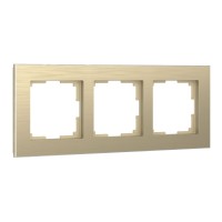 WERKEL W0031711/ Рамка на 3 поста (шампань)
