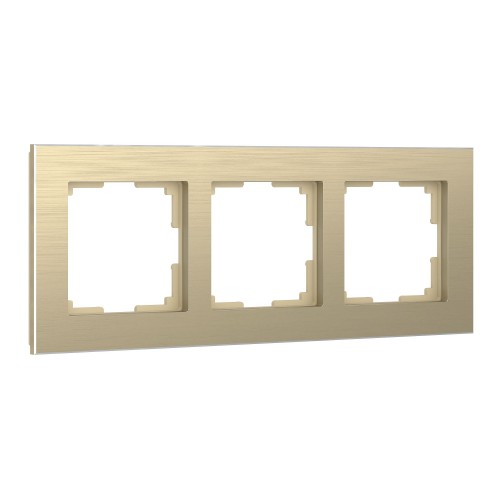 WERKEL W0031711/ Рамка на 3 поста (шампань)