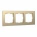 WERKEL W0031711/ Рамка на 3 поста (шампань)