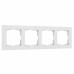 WERKEL W0042401/ Рамка на 4 поста (белый)