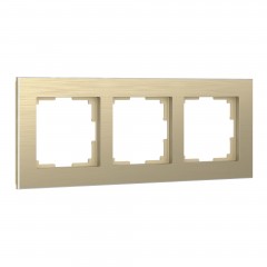 WERKEL W0031711/ Рамка на 3 поста (шампань)