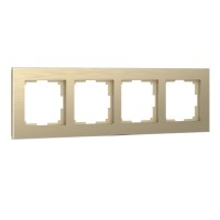 WERKEL W0041711/ Рамка на 4 поста (шампань)