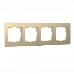 WERKEL W0041711/ Рамка на 4 поста (шампань)