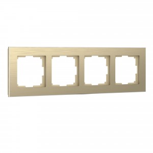 WERKEL W0041711/ Рамка на 4 поста (шампань)