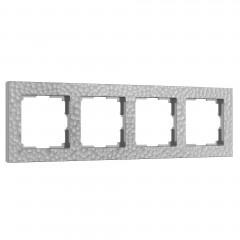 WERKEL W0042406/ Рамка на 4 поста (серебряный)