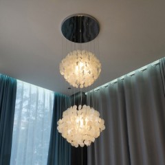 Светильник подвесной SAPFIR SPFD-5720 SHELL ХРОМ/CHROME D400/H2500/6/E27/40W SANDRA