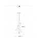 Светильник подвесной ElegantLight DZN-5736 ЧЕРНЫЙ D240*500/H1200/3/LED/15W/3000K