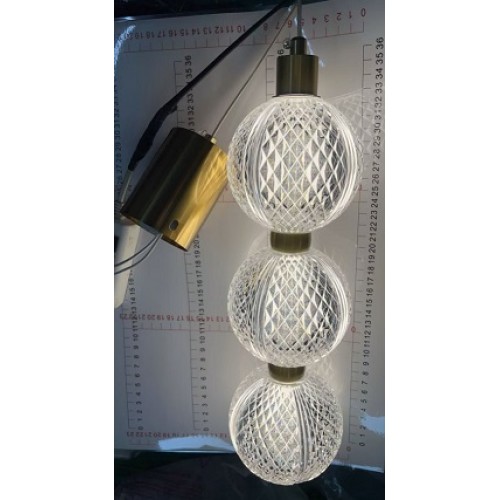 Светильник DZN-113016 ` ЗОЛОТАЯ БРОНЗА D100/H300/3/LED//W/4000K 26-01