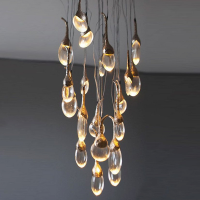 Люстра Seed cloud 20 (Золото, 20 плафонов, LED, латунь, стекло, 3W*20 шт RSP