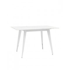 Стол обеденный Ричмонд 120*80 белый стеклянный