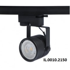 Светильник IL.0010.2150 MR16 GU5.3  на однофазный трек 220V, RSP Черный 