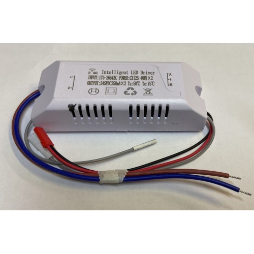 Трансформатор 2,4G LED DRIVER DIMMER (25-40W)X2, 250mA SPFR47792