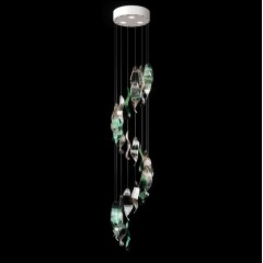 Светильник-инсталляция DZN-4468 БЕЛЫЙ + ЗЕЛЁНЫЙ/ПРОЗРАЧНЫЙ