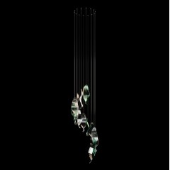 Светильник-инсталляция DZN-4478 ЗЕЛЕНЫЙ/ПРОЗРАЧНЫЙ