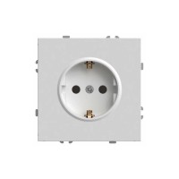 Розетка 2P+PE Stekker Эмили со шторками белый фарфор RST16-5110-01