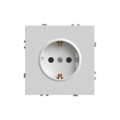 Розетка 2P+PE Stekker Эмили со шторками белый фарфор RST16-5110-01