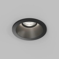 Встраиваемый влагозащищённый светильник COVE, IP44, до 15 Вт LED, GU10, алюминий, чёрный
