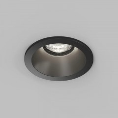 Встраиваемый влагозащищённый светильник COVE, IP44, до 15 Вт LED, GU10, алюминий, чёрный