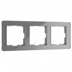 WERKEL W0032704 Рамка на 3 поста Acrylic графит