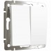 WERKEL W1120061 Выключатель двухклавишный (белый матовый)