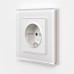 WERKEL W1171061/ Розетка с заземлением (белый матовый)