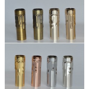 Трубка (серебро) декоративная для светильника, D25/H80, SPFR30408