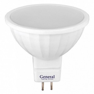 Лампа GLDEN-MR16-7-230-GU5.3-4500 GNRL RSP 10/100