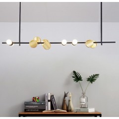 Светильник DZN1-2-25 ЧЕРНЫЙ + ЗОЛОТО D1200/H900/1+6/LED+G4/60W/4500K BINO