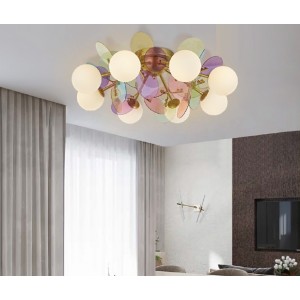 Светильник потолочный ElegantLight DZN-9136 GOLD/ЗОЛОТО D580/H220/8/G9/28W Matisse 22-09