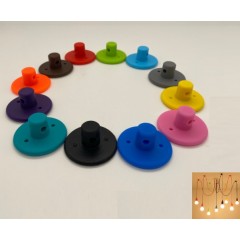 Крепеж (гриб розовый) тканевого провода для люстры, SPFR8025