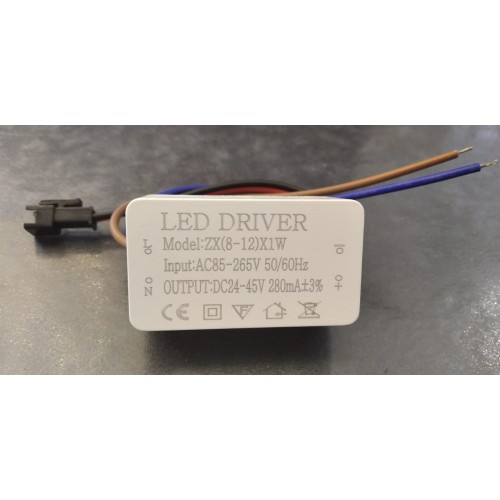 Драйвер LED DRIVER DC 24-45V (8-12W)*1 280mA SPFR38210