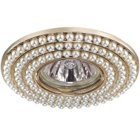 370142 RSP NT15 290 золото Встраиваемый светильник IP20 GX5.3 50W 12V PEARL