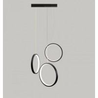 Светильник подвесной SPFD-4662 ЧЕРНЫЙ D350/H1500/3/LED/36W 3000-6500K RIIM