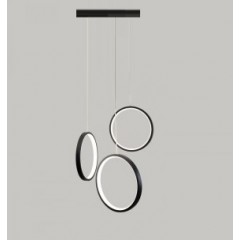 Светильник подвесной SPFD-4662 ЧЕРНЫЙ D350/H1500/3/LED/36W 3000-6500K RIIM