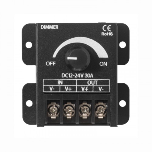 Диммер ELF Т4 с управлением на корпусе, 12/24В, 30А