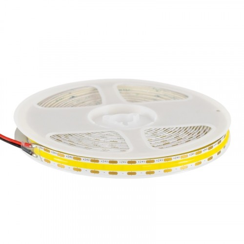 Лента светодиодная ELFLED 600COB диодов, 24В, 5м, ширина 8мм, белый нейтральный 4000-4500К