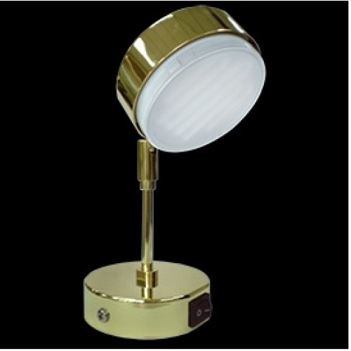 Ecola GX53 FT4173 светильник поворотный на среднем кроншт. золото 210х80