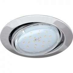 Ecola GX53 FT9073 светильник встраиваемый поворотный хром 40x120