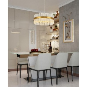 Светильник MD.6010 BRASS/ЛАТУНЬ D400/H1200/1/LED/40W/4500K ASK DZN22-05