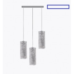 Светильник SPFD-4759 ХРОМ D500*50/H1200/3/E27/60W CRISTALLO (1)