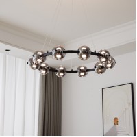 Светильник DZN-034293 ЧЕРНЫЙ / ТОНИРОВАННОЕ СТЕКЛО D700/H1200/10/LED/80W/4500K TONIR
