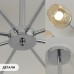 Светильник потолочный SAPFIR SPFD-9291 ХРОМ D850/H350/8/E27/80W без ламп NORDIC