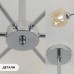 Светильник потолочный SAPFIR SPFD-9292 ХРОМ D800/H350/6/E27/80W без ламп NORDIC
