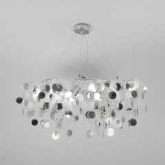 Светильник подвесной SPFD-9298 ХРОМ D600*450/H1200/7/E14/40W без ламп VALDAORA 