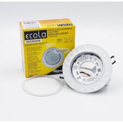 Ecola GX53 H4 LD5361 Glass Круг с крупными матовыми стразами Конус с подсветкой/фон мат./центр.час
