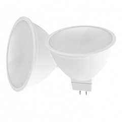 Лампа светодиодная 7W 3000K GU5.3  RG-DB0730 220V IP20 белый матовый рассеиватель