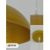 Светильник подвесной SPF-6121 ЗОЛОТО+ЗОЛОТО D500/H1250/1/E27/40W без ламп, прозрачный провод SPFD PATIO