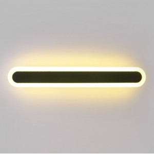 Светильник настенный САПФИР SPF-4779 Черный + Хром 400мм 1/LED/2*24W BARR 22-07 (1 из 10шт в коробке